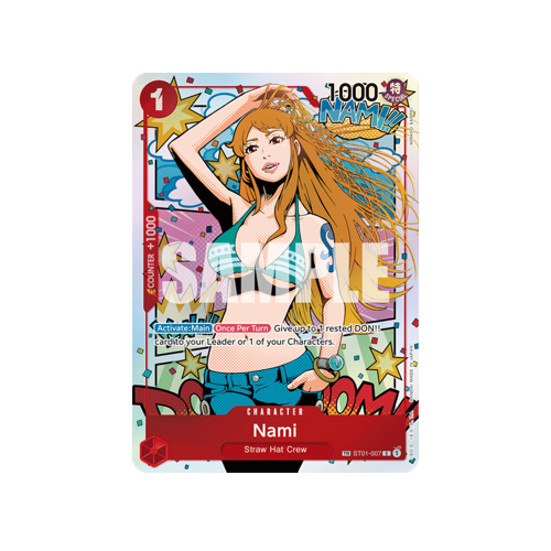 nami rare card Nami ST01-007 English Treasure Rare Card