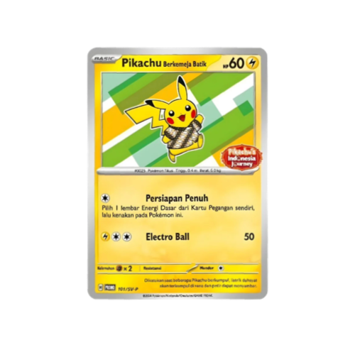 Pikachu Indonesia Journey Promo 101/SV-P Card