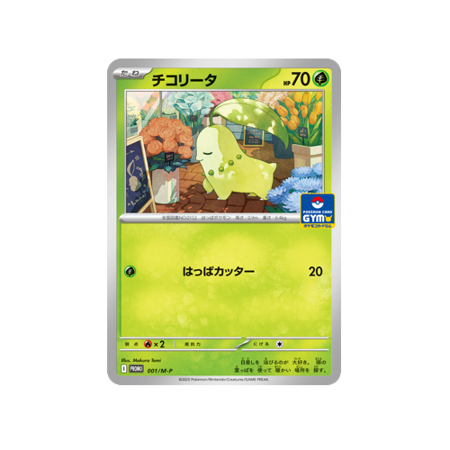 Chikorita Promo 001/M-P Card