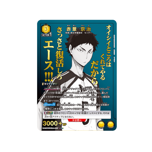 Keiji Akaashi UA19BT/HIQ-1-027 ★ Card