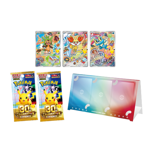 Pokémon 30th Celebration Card Set Chespin Fennekin Froakie