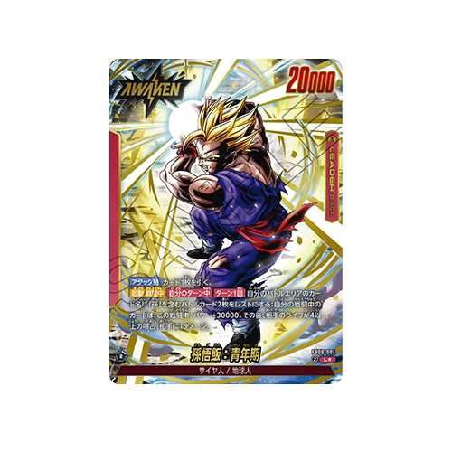 Son Gohan : Adolescence Leader FB08-001 Card