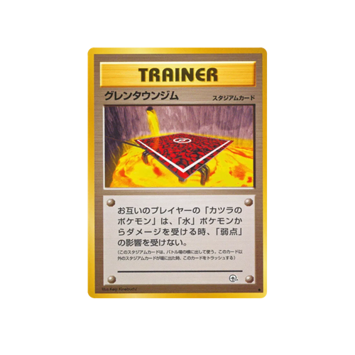 Cinnabar City Gym Gym 2 Trainer Card