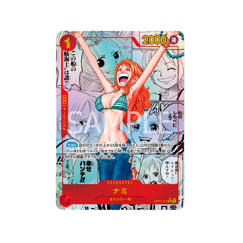 Nami Manga Parallel OP01-016 Card 🟢