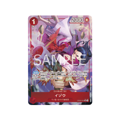 Izo Parallel Alt Art OP03-003 Card