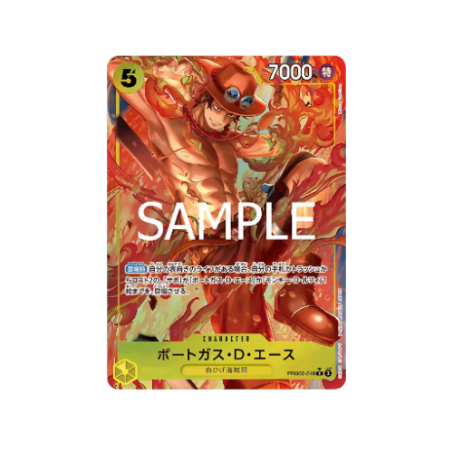 Portgas D.Ace Parallel PRB02-018 Card