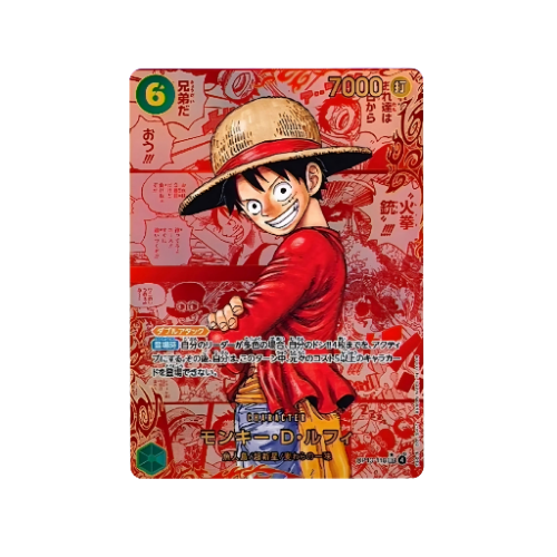 Monkey D.Ruffy Parallel Red SEC OP13-118 Card