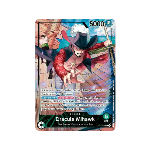Dracule Mihawk OP14-020 PSA x Bandai Promo Card