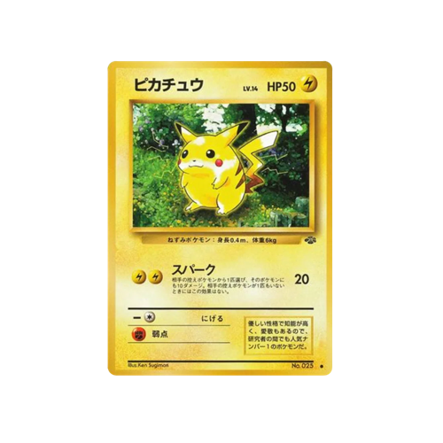 Pikachu Jungle No.025 Card