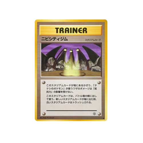 Pewter City Gym Gym 1 Trainer Card