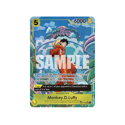 Monkey D. Ruffy OP07-109 English Treasure Rare Card