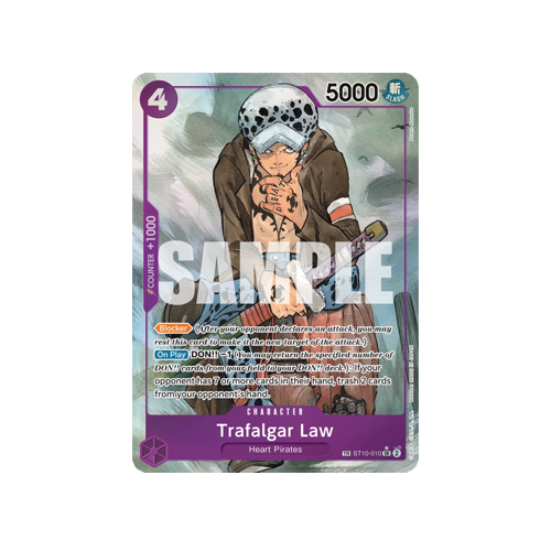 Trafalgar Law ST10-010 English Treasure Rare Card